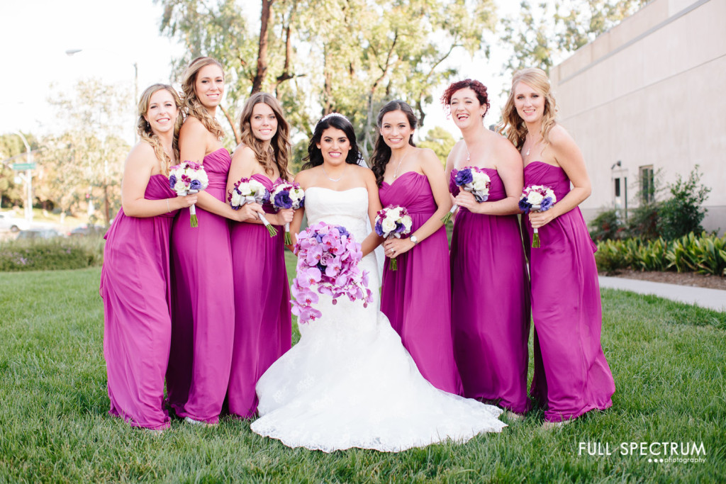 Huntington Beach wedding bridesmaids