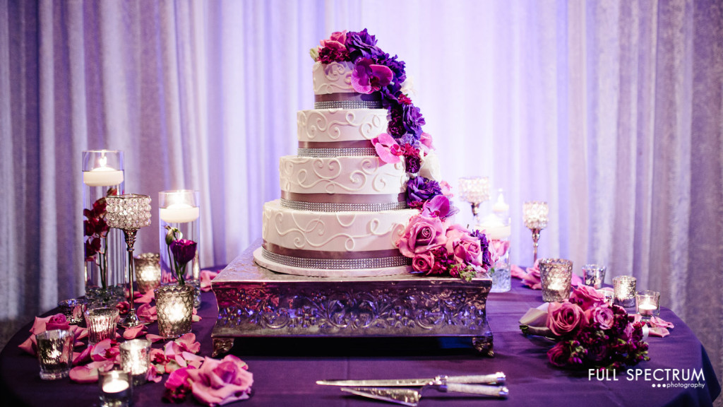 Sea Cliffs Wedding Cake Purple