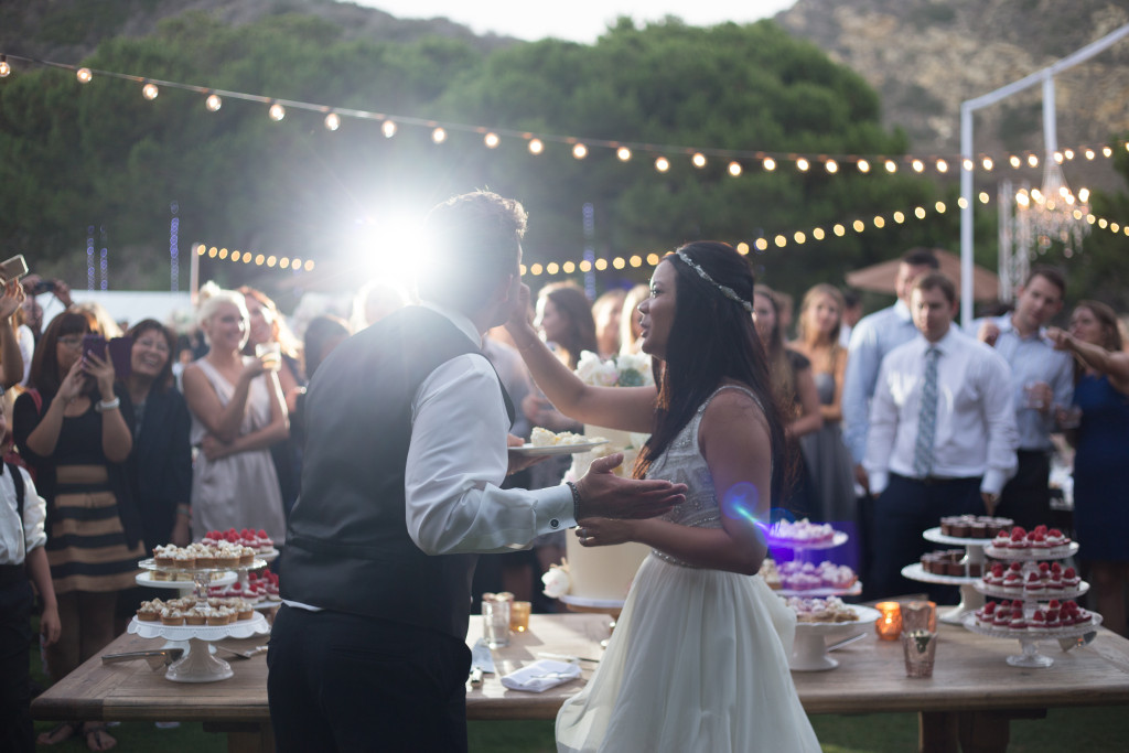 The Ranch Laguna Beach wedding cake