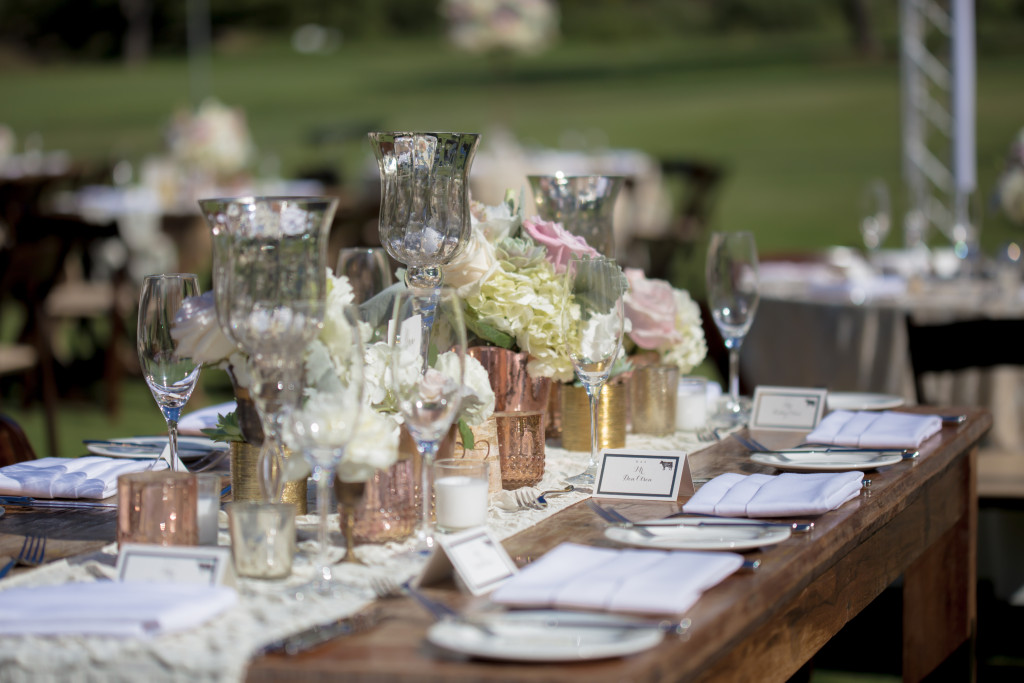 The Ranch Laguna Beach wedding tables