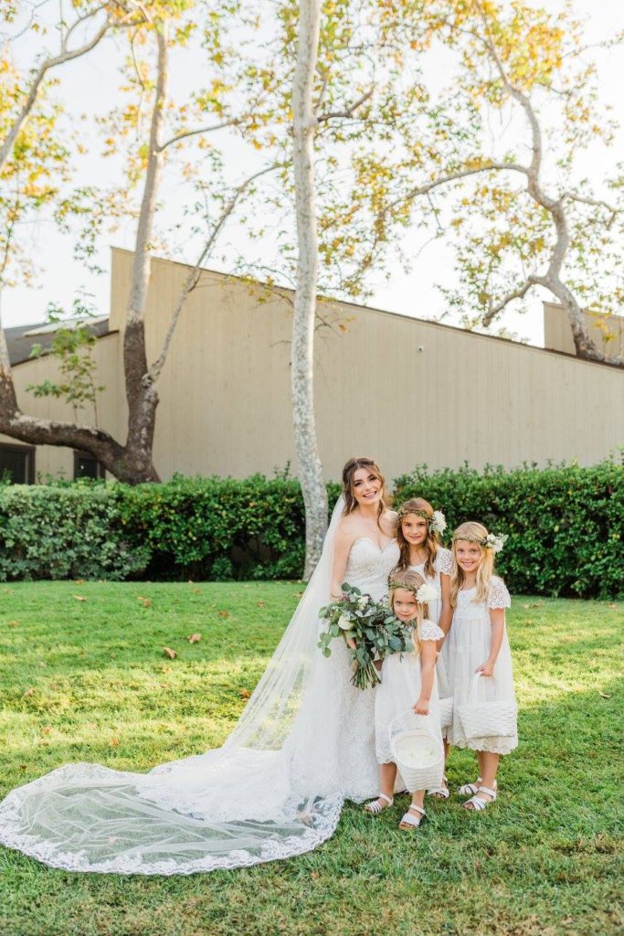 Coto Valley Country Club Wedding flower girls