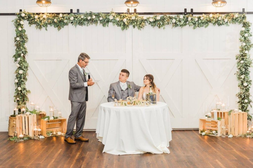 Coto Valley Country Club Wedding toast 2