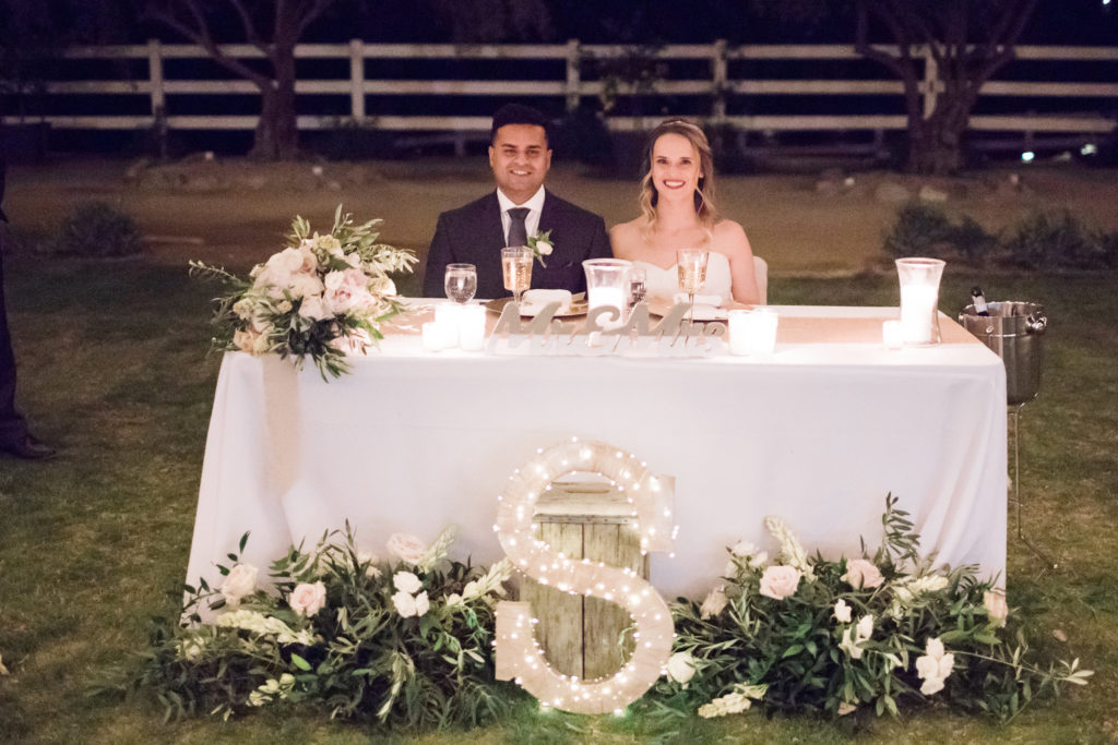 wedding Brookview Ranch table