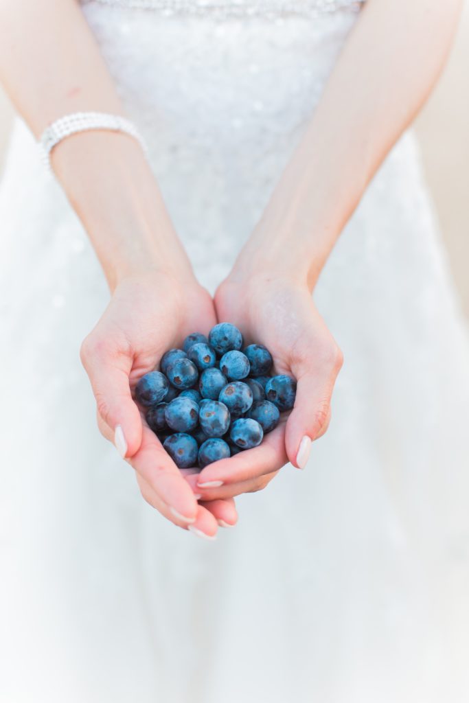 Wedding Gerry Ranch blueberries