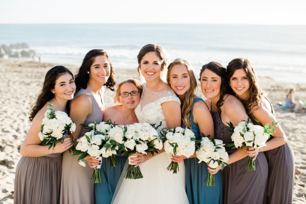 Malibu Beach Wedding Bridesmaids