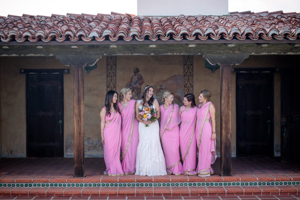 Bridesmaids in Pink